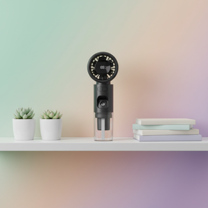 Ventilateur portable de classe A, mini ventilateur de poche, idéal pour les mariages, avec boîte de rangement colorée. - Product Image 1