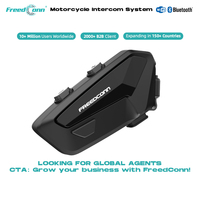 FreedConn FX PLUS Yüksek Çözünürlüklü Sesli Kask Kulaklığı Su Geçirmez Gürültü Önleyici Motosiklet İnterkomu