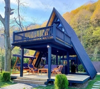 Forest Tree House Resort Hotel Internet célébrité payée B & B péniche extérieur support coupe-vent anti-corrosion en bois triangulaire