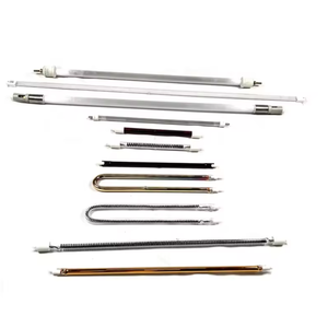 مصباح تسخين بالأشعة تحت الحمراء من ألياف الكربون بقوة 400 واط ودقة عالية مع درجة حرارة لونية 2400-2500 كلفن للخبز والتحمير الصناعي - Product Image 2