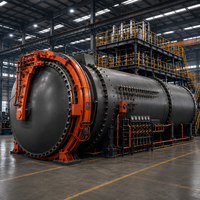 Autoclave Industrial ASME PED para Montaje en Campo con Longitud de 15-35 m y Tecnología de Prefabricación de Segmentos