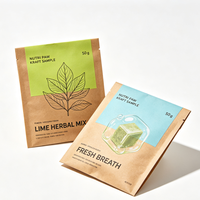 Sachets d'échantillons pour aliments pour animaux (granulés et poudre) avec ligne de déchirement facile, taille et logo personnalisés, conception couleur, pour emballage de test