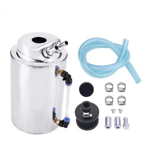 Universal 2L Engine Oil Catch <b>Can</b> Aluminum Dual Purpose <b>Air</b> Filter For Car Modification Retrofit Upgrade - Product Image 2