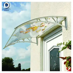 Prima Factory Customized Awnings Modern Style Elegant Aluminum High Quality Wrought Iron Canopy