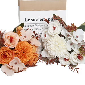 Bouquet <span class=keywords><strong>de</strong></span> fleurs artificielles en soie Rose Princesse Mary, fait main, longue durée (3-5 ans), pour mariage, fête des Mères, décoration moderne pour la maison - Product Image 4