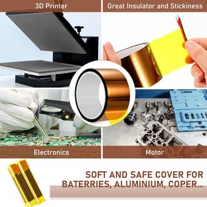 <span class=keywords><strong>Cinta</strong></span> de Poliimida Resistente a Altas Temperaturas, Rollo <span class=keywords><strong>Aislante</strong></span> de una Sola Cara para Soldadura de PCB, Transferencia por Sublimación, Suministro OEM - Product Image 5