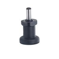 Piston à ressort M18 en acier inoxydable, rétractable, à bouton, avec goupille d'indexation et de verrouillage, durable, finition brute, autres fixations