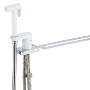 <strong>Toilet</strong> Bidet <strong>Sprayer</strong> Shattaf Set Bathroom Shower Hot <strong>Cold</strong> <strong>Water</strong> Tap Vertical Faucet for Cleaning - Product Image 2