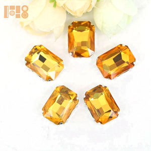 Octangle צלול לתפור על Rhinestones עם טופר זכוכית אבנים תפירה עבור שמלות - Product Image 1