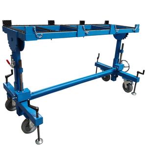 Eavy-mesa de trabajo de metal para procesamiento de piedra, mesa de fabricación de granito de acero con altura ajustable para corte de agujeros - Product Image 5