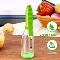 Handmatige multifunctionele keuken schilmes met anti-spat opbergdoos voor het schillen van fruit & groenten
