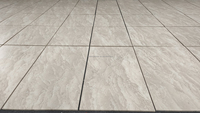 Finition en cuir naturel antidérapant moderne Dalle de marbre beige crème omanais Carreaux de piscine extérieure sur mesure Surface polie