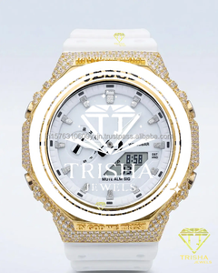 Reloj Digital de Lujo de Alta Calidad con Diseño de Jesús, Plata de Ley 925, Cristal de 20 mm, Diamantes Moissanite Brillantes VVS, Edición Blanca, el Mejor - Product Image 6
