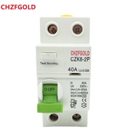 RCCB ELCB RCD Type A EM DC 30MA Fast delivery complete accessories assembly circuit breaker 40a