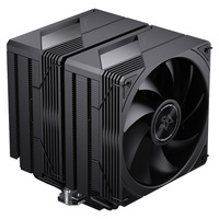 Refroidisseur de processeur double tour Snowman AX660-No Light Black, 6 caloducs, 265W TDP, ventilateur PWM silencieux pour station de travail