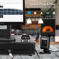 Escáner 2D MP6300IR, Lector de Códigos de Barras con Sensor IR, Interfaz USB RS232, Ultra Alto Rendimiento para Punto de Venta