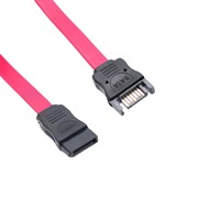 Cable Adaptador SATA de 7 Pines Macho a Hembra Ecológico de 12 Pulgadas (30 cm) con Conductores de Cobre Puro para Transferencia de Datos de SSD/HDD de Computadora IOS