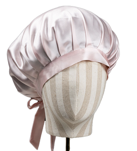 Bonnet de nuit en soie 100% Mûrier, nouveau style, lavable, pour cheveux, type turban - Product Image 1