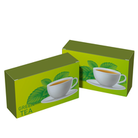 Emballage de thé vert, film brillant, design original, petit sachet de thé, boîte en papier, boîte de café instantané, boîte de thé au lait, dégradable