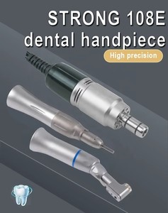 2032 OEM 공장 치과 전기 마이크로 모터 108E + 스트레이트 콘트라 앵글 + 공기 작동 틀니 연마 핸드피스 세트 키트 - Product Image 3