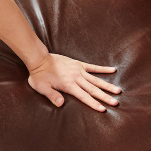 PVC Leather Iron Upholstered <b>Chair</b> with Extra Thick Padded Backrest and Seat Cushion Sofa <b>Chairs</b> for Lounge Living Room Office - Product Image 3