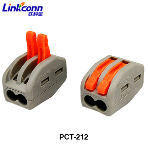 PCT-212บล็อกเทอร์มินัลแบบกดสำหรับต่อสายไฟเชื่อมต่อเร็วพร้อมขั้วต่อทองเหลือง - Product Image 2