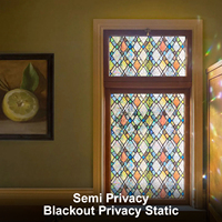 Film statique PVC arc-en-ciel moderne sans colle, amovible, pour fenêtre, décoration de chambre à coucher, films décoratifs, tailles personnalisées, protection solaire