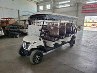 Voiturette de golf électrique de luxe, nouvelle, certifiée EEC CE, 6+2 places, 8 places, 5KW, métal, personnalisable, OEM pris en charge, vente directe usine Chine, promotion exceptionnelle