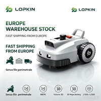 Tondeuse à gazon robotisée sans fil de qualité industrielle LOPKIN, alimentée par batterie, GPS NRTK, multi-zones, stock Jiangsu, tondeuse à gazon 6000-10000