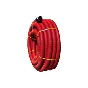 Tubo de canalización eléctrica ligero rojo de 50 m, diámetro de 63 mm, ideal para instalaciones eléctricas y protección de cables. - Product Image 1