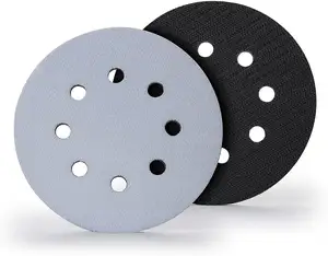2PCS 5-Inch Hook Loop Soft Foam Interface Sanding Disc Interface Polishing Pads with Backing Pad for Buffer Use