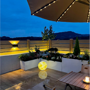 Lumière LED de Noël pour l'extérieur, à énergie solaire, luminaire de fenêtre en acrylique IP65 avec télécommande pour éclairage paysager - Product Image 3