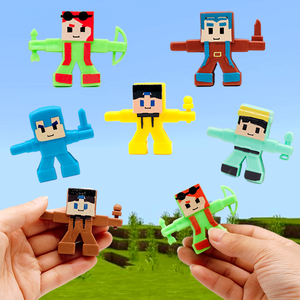 2025 New Pixel Style Mosaic Block Peripheral Toy Stress Relief Toy Stretchable Figure Toy - Product Image 1
