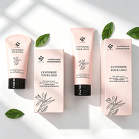 Tubes cosmétiques souples en plastique personnalisés avec logo imprimé, pour crème pour les mains et lotion, emballage vide à presser, avec boîte, fabrication OEM