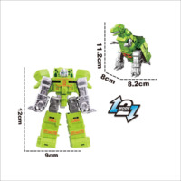 Jouets de voitures HTL, ensemble de jouets transformables en robot dinosaure 6 en 1, figurines d'action géantes combinées, jouets de construction STEM pour enfants