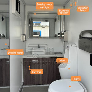 Remorque temporaire pour toilettes ventilées Premium Salle de bains et toilettes mobiles Toilettes portables de luxe à <span class=keywords><strong>vendre</strong></span> - Product Image 3