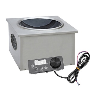Placa de inducción de cerámica para encimera, Wok electromagnético comercial, 5000w - Product Image 1
