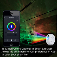 Projecteur d'étoiles intelligent avec nuage de nébuleuse galaxie/vague océanique en mouvement, projecteur de veilleuse WiFi ciel étoilé, éclairage de cinéma maison