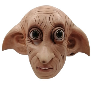 Masque intégral en latex <span class=keywords><strong>Dobby</strong></span> l'<span class=keywords><strong>elfe</strong></span> pour cosplay, style animal, accessoire de tête effrayant et amusant pour costume de Noël ou de carnaval - Product Image 6