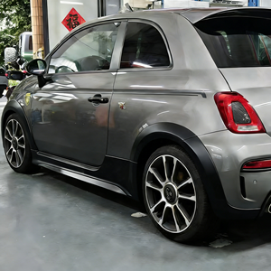 Pour Fiat 595 695 Abarth 2008-2024, style 70e anniversaire, fibre de verre, large carrosserie, arches, 8 pièces - Product Image 3