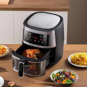 Friteuse à air personnalisée OEM en gros friteuse à <span class=keywords><strong>micro</strong></span>-ondes multifonctionnelle 5L 10L litres <span class=keywords><strong>four</strong></span> numérique intelligent <span class=keywords><strong>Silver</strong></span> <span class=keywords><strong>Crest</strong></span> friteuse à air - Product Image 1