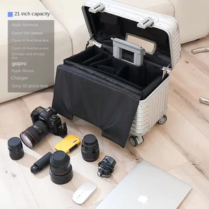 <span class=keywords><strong>Valise</strong></span> de luxe portable pour affaires, grande capacité, durable, bagage à main en <span class=keywords><strong>aluminium</strong></span>, petite <span class=keywords><strong>valise</strong></span> pour appareil photo, pour pilotes - Product Image 4