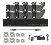 Kit NVR Inteligente con IA Tuya, Cámara de Vigilancia con Monitoreo Remoto, Kits NVR PoE de 8mp