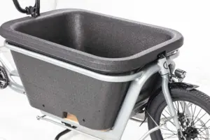 Vélo cargo électrique hybride sport en alliage d'aluminium pour transport urbain avec famille
