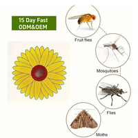 Piège à mouche en plastique de fleur de fenêtre de piège transparent écologique non toxique de colle de mouche