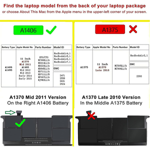 <span class=keywords><strong>Batterie</strong></span> pour ordinateur portable <span class=keywords><strong>MacBook</strong></span> <span class=keywords><strong>Air</strong></span> 11 pouces Mid 2011-2015 Version A1406 A1370 A1465 A1495 Produit en stock - Product Image 5