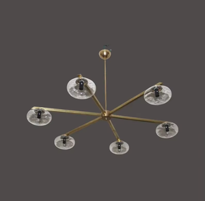 Lámpara de Techo Sputnik Moderna de Mediados de Siglo, de Latón, con Iluminación LED Regulable y Cuidado para la Vista, Estilo Retro, para Hogar u Oficina - Product Image 5