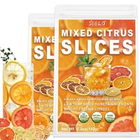 Gemengde gedroogde citrus tabletten. Bevat 4 soorten gedroogde citrusvruchten: sinaasappelschijfjes, citroenschijfjes, limoenschijfjes, grapefruitschijfjes