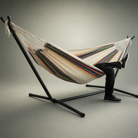 Support de hamac portable à double point d'attache, anti-retournement, en toile, chauffage entièrement automatique, toutes saisons, avec sac de transport pour le camping