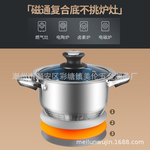 ชุดเครื่องครัวสแตนเลส 3 ชิ้น ใช้กับเตาอบได้ ป้องกันสนิม ทนทาน ทำความสะอาดง่าย สำหรับใช้ในครัว - Product Image 5